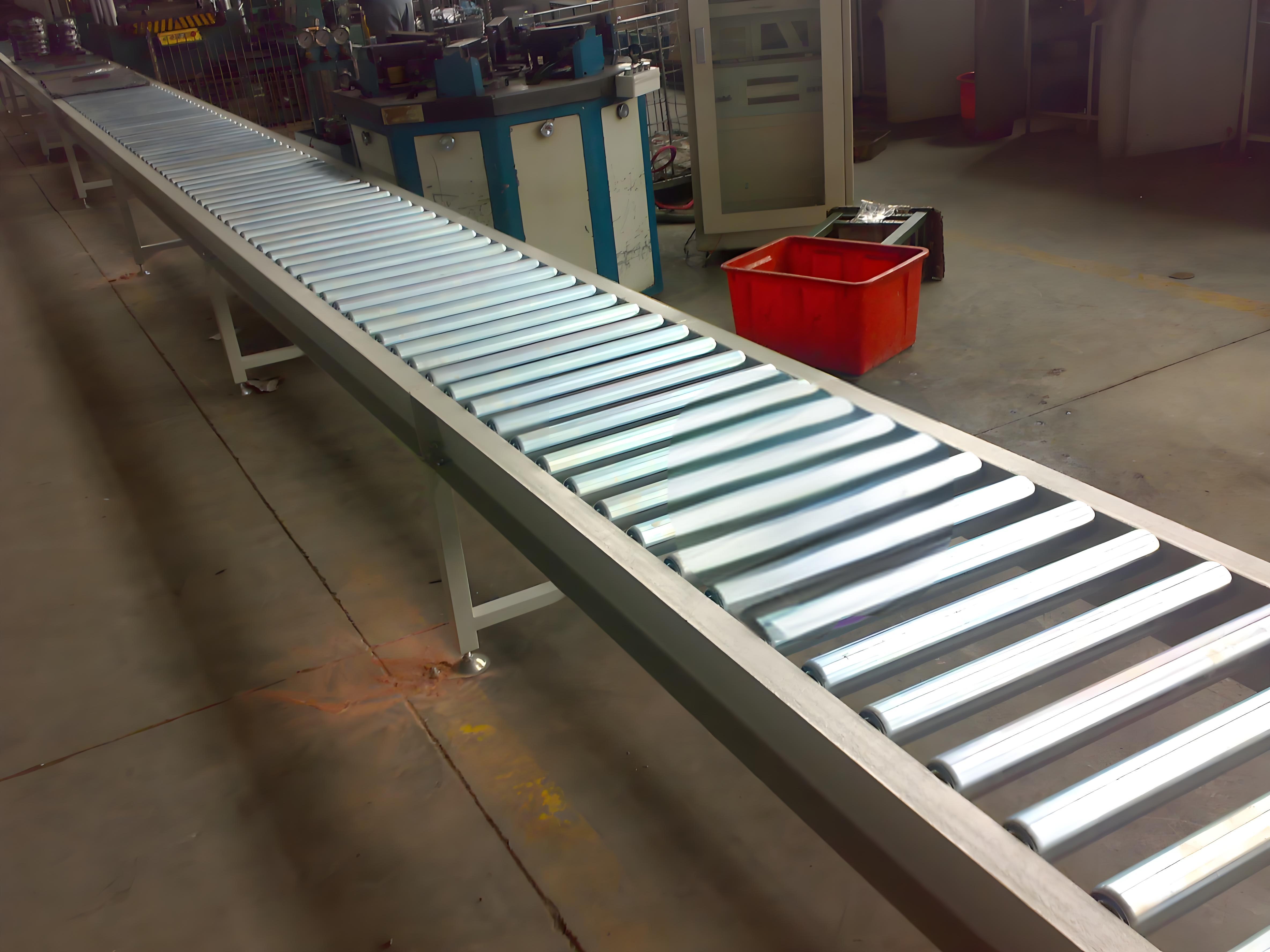 straight gravity roller conveyor