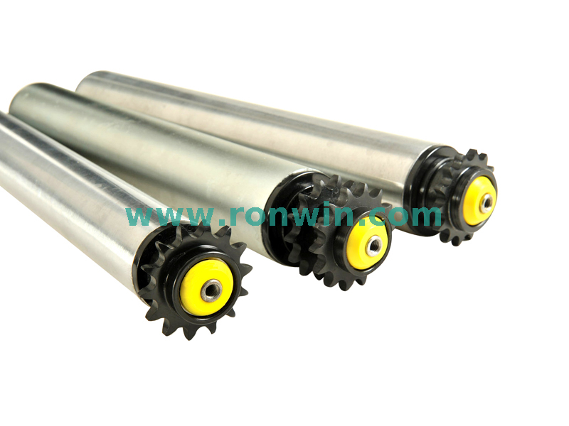 Low Noise Double-row Polymer Sprocket Chain Driven Conveyor Roller