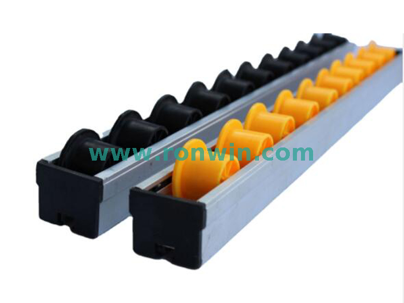 Dia.28mm Carton Flow Flange Wheel Aluminium Alloy Track 