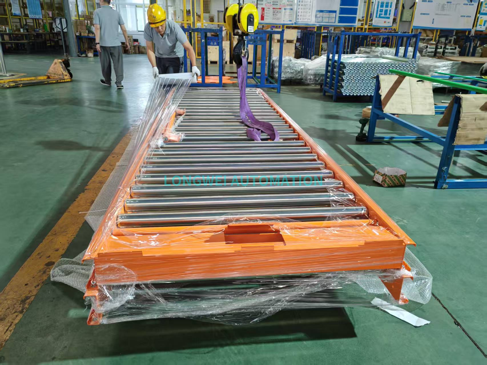 Modular Gravity Roller Conveyor for Pallet Flow Racking System