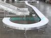 Plastic & Stainless Steel Modular Wire Mesh Belt Conveyor