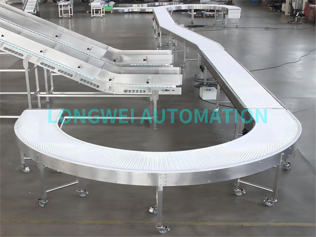 Plastic & Stainless Steel Modular Wire Mesh Belt Conveyor
