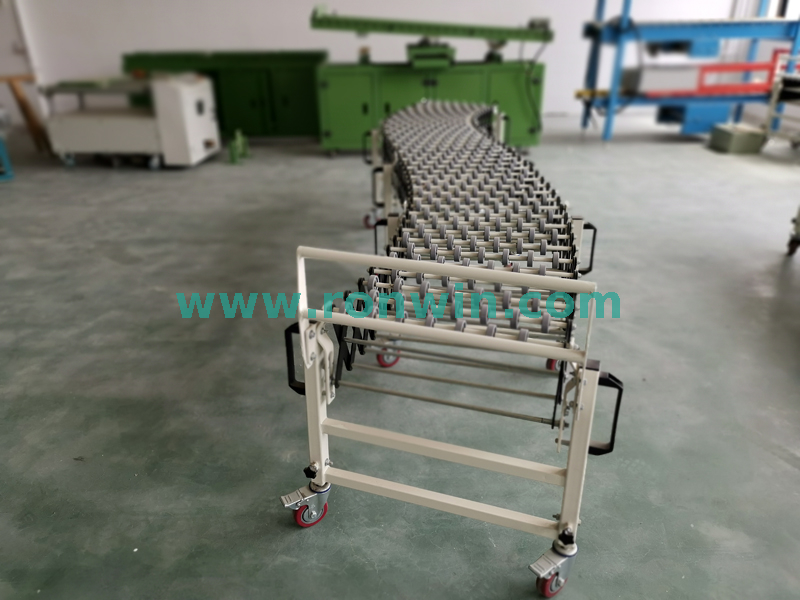 Flexible Extendable Gravity Plastic Skate Wheel Conveyor for Material Handling