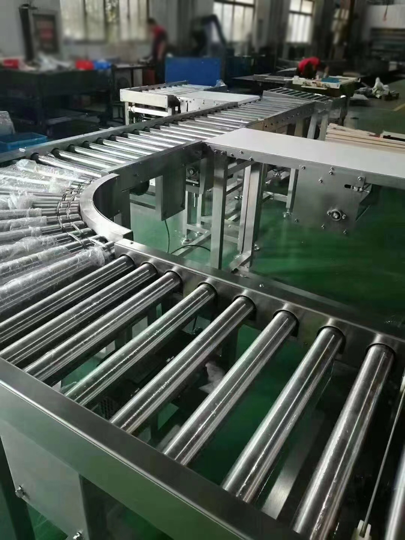 “O” Belt Driven Curved Roller Conveyor