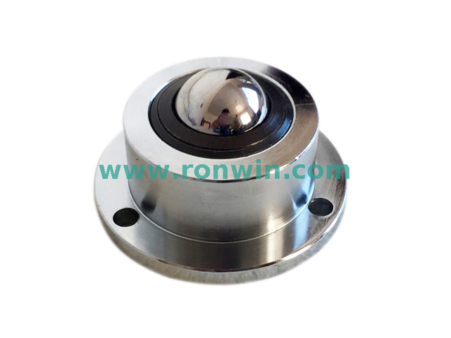 Base Flange Mount Spring Load Shockproof Ball Transfer Unit