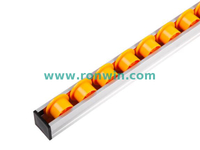 Dia.28mm Carton Flow Flange Wheel Aluminium Alloy Track 