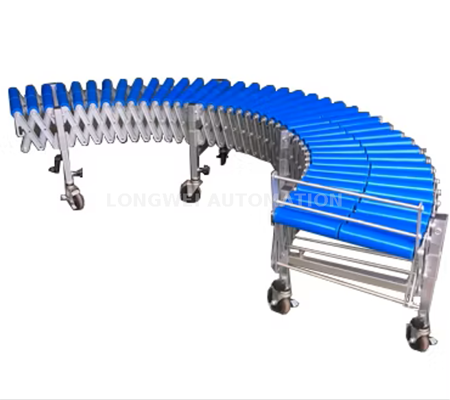 Flexible Expandable Double-row Gravity Roller Conveyor
