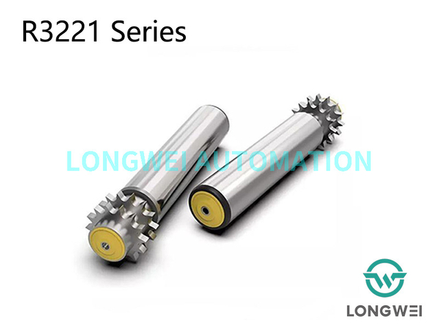 Double-row Steel Sprocket Telescope-feed Accumulation Conveyor Roller