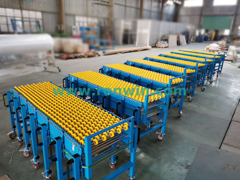 Flexible Extendable Skate Wheel Conveyor for Material Handling