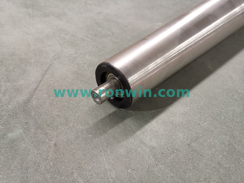 Heavy Duty Stainless Steel Sprocket Tapered Conveyor Roller For Curved Conveyor