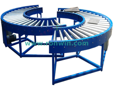 Single Sprocket Curved Driven Roller Conveyor Line