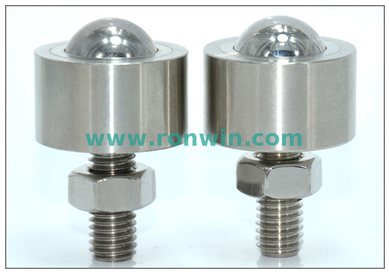 Bolt Thread Mount Stainless Steel Precision Mini Ball Transfer Unit