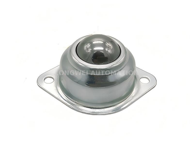 2-Hole Flange Ball Transfer Unit - Base Fixing, Low Profile | LONGWEI