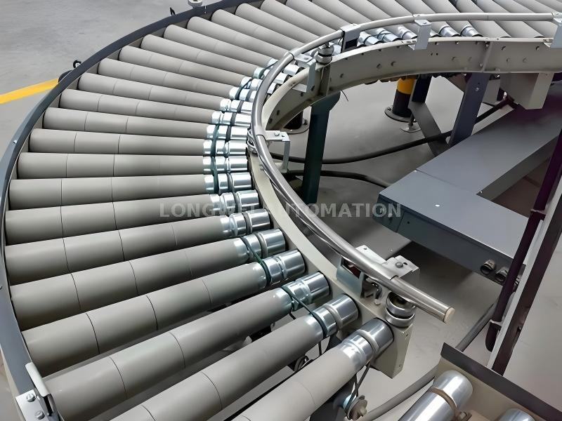 Medium Duty O-belt Driven Curved Roller Conveyor