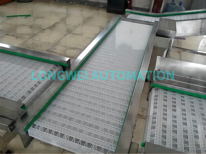 Plastic & Stainless Steel Modular Wire Mesh Belt Conveyor