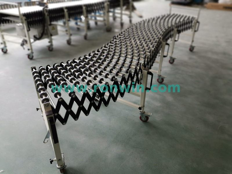 Flexible Extendable Skate Wheel Conveyor for Material Handling