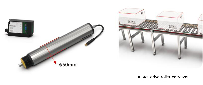 motor roller for linked roller conveyor