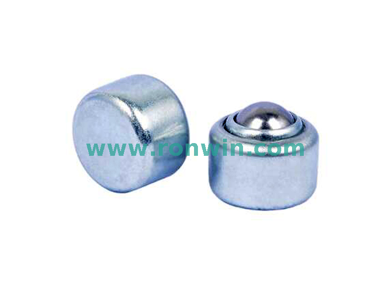 Plain Drop-in Fitting Flangeless Ball Transfer Unit Internal Spring