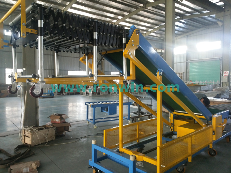 Movable Variable Amplitude Truck Loading And Unloading Belt Conveyor