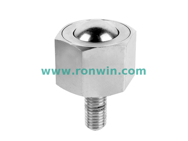 Hexagonal Thread Mount Heavy Load Ball Transfer Unit