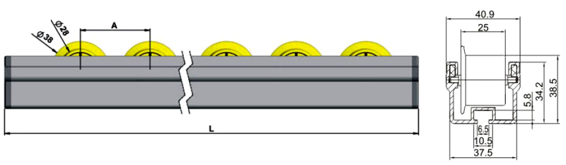 aluminium flow flange wheel track