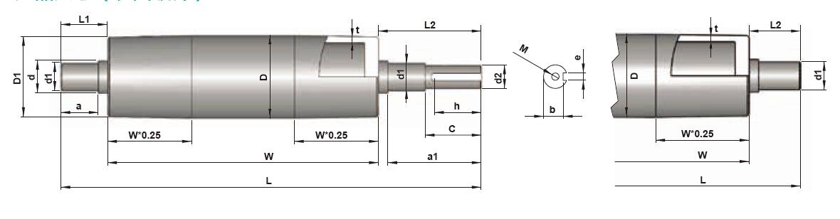 belt conveyor driven pulley