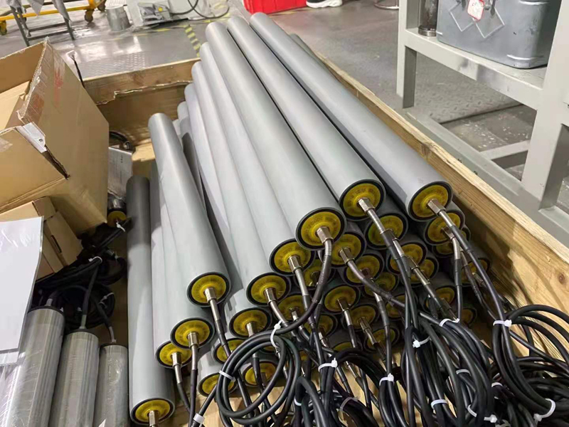 poly-v pulley direct current motor driven roller