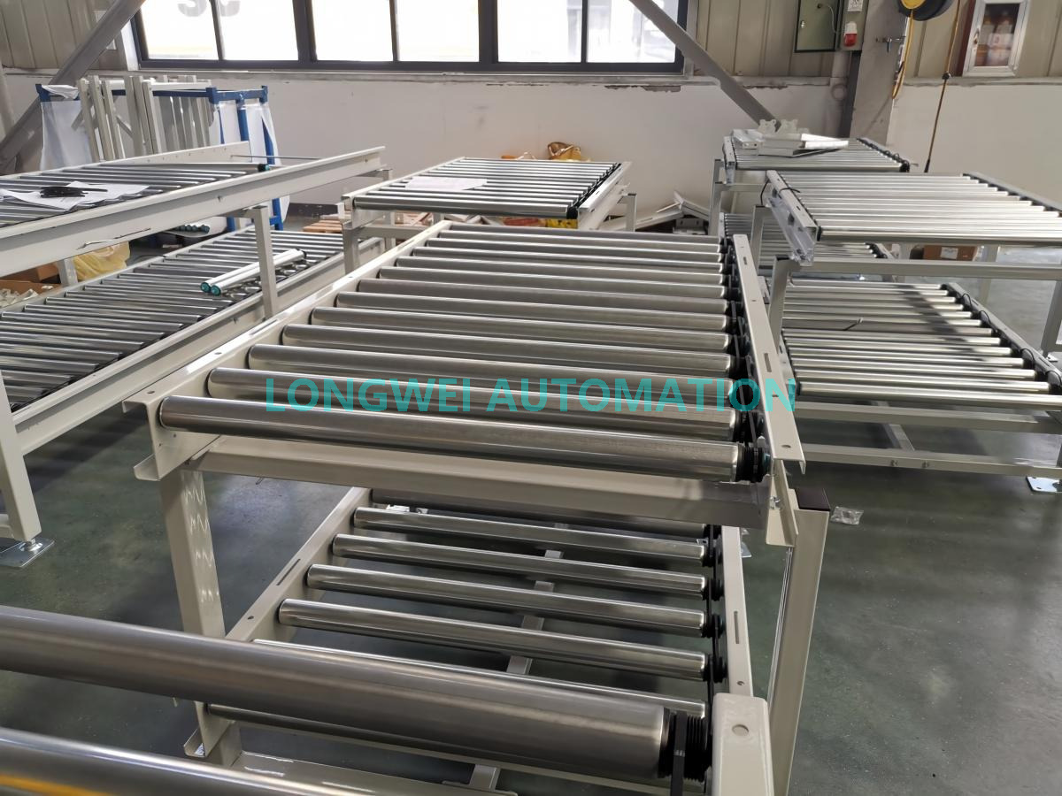High Speed Poly-vee Pulley Belt Driven Roller Conveyor