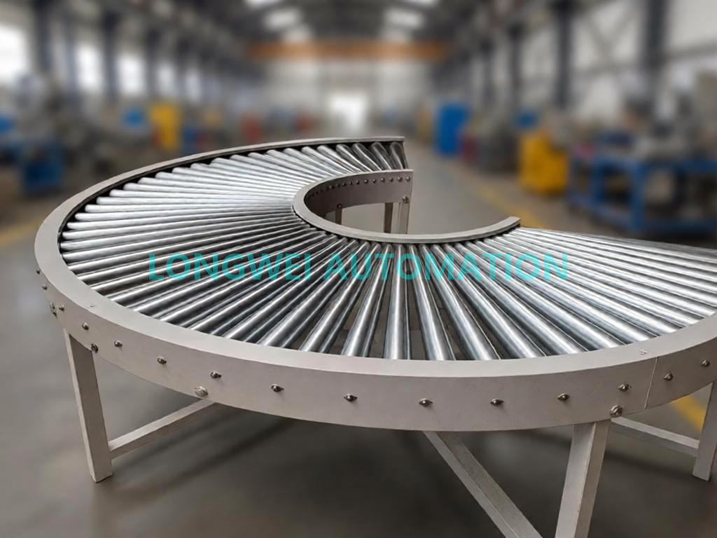 Gravity Curved Roller Conveyor for Conveyor System