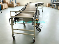 Motorized Flexible Expandable Roller Conveyor 