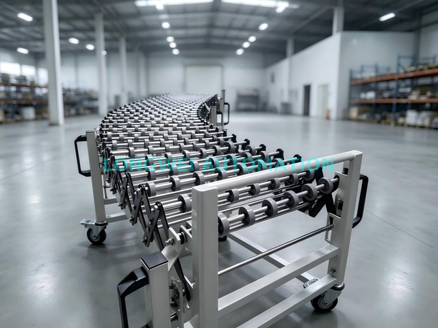 Gravity Flexible Expandable Skate Wheel Conveyor