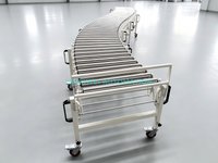 360 Rotation Flexible Expandable Gravity Roller Conveyor for Warehouse