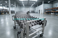Gravity Flexible Expandable Skate Wheel Conveyor
