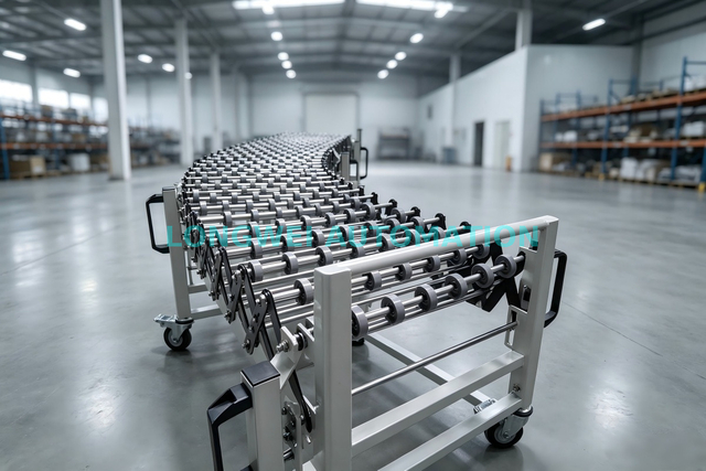 Gravity Flexible Expandable Skate Wheel Conveyor