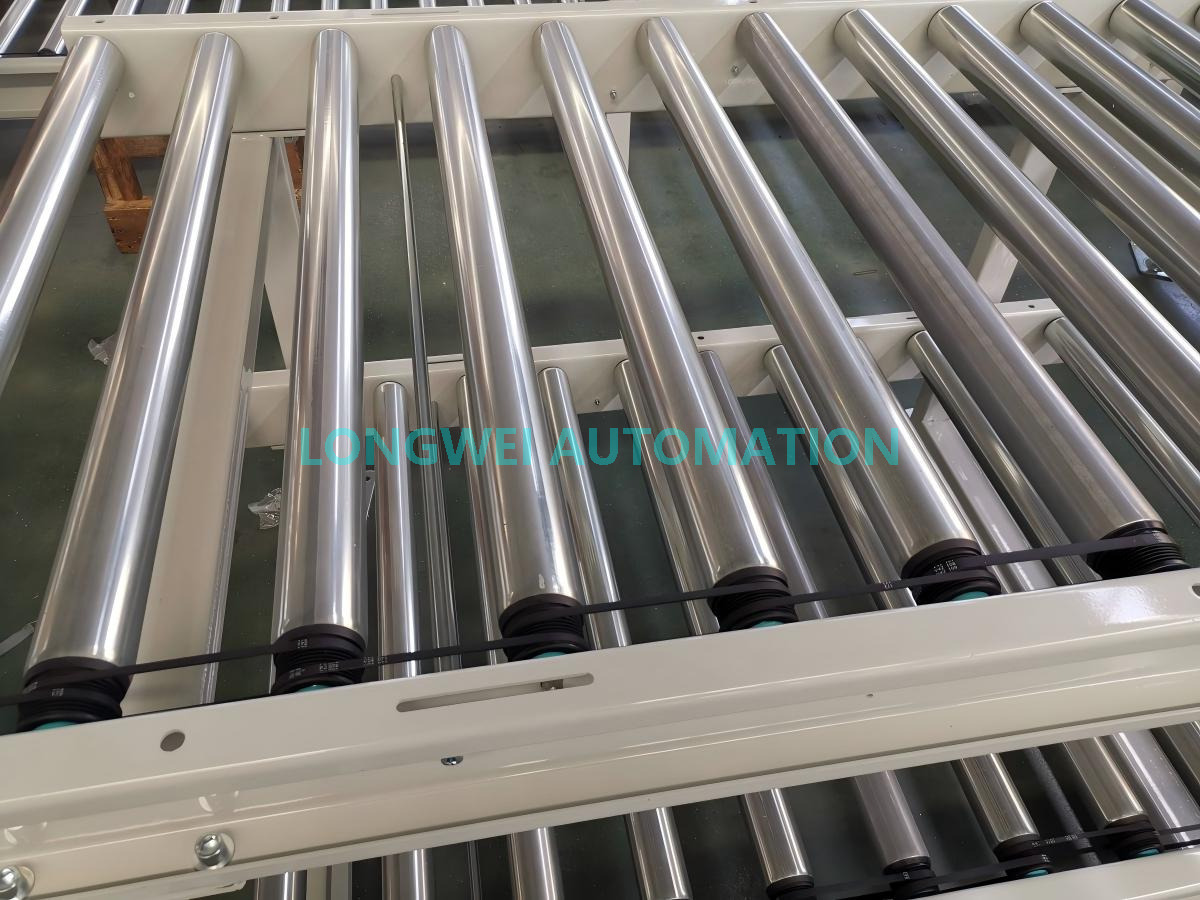 High Speed Poly-vee Pulley Belt Driven Roller Conveyor