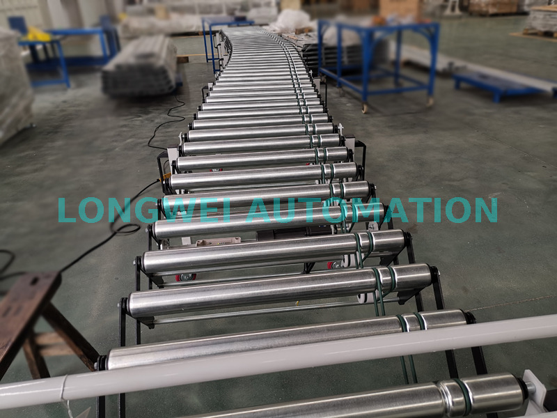 Motorized Flexible Expandable Roller Conveyor 