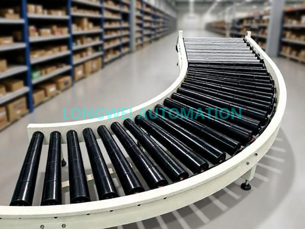 Gravity Curved Roller Conveyor for Conveyor System