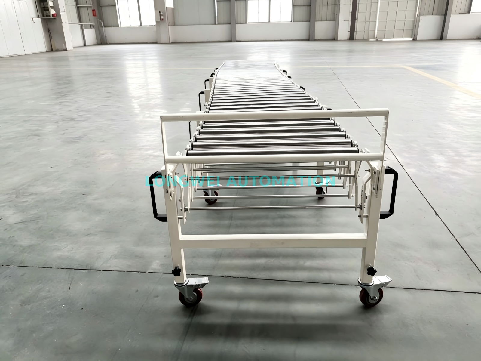 360 Rotation Flexible Expandable Gravity Roller Conveyor for Warehouse